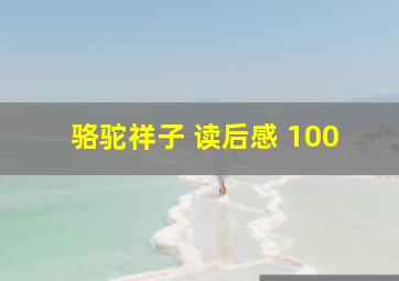 骆驼祥子 读后感 100